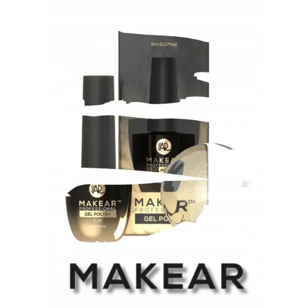 Makear Top No Wipe Cat Eye Silver 8 ml