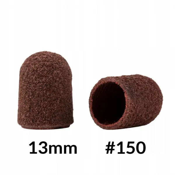 10x Kapturek 13mm Ścierny Samoczyszczący Nakładka Podo Brązowy Gradacja 150