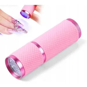 Lampa Mini Latarka Różowa UV/LED