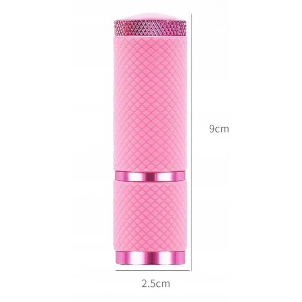 Lampa Mini Latarka Różowa UV/LED