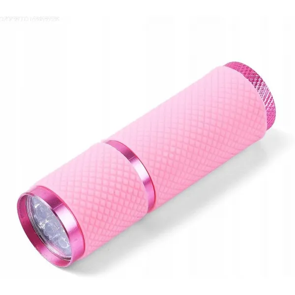 Lampa Mini Latarka Różowa UV/LED