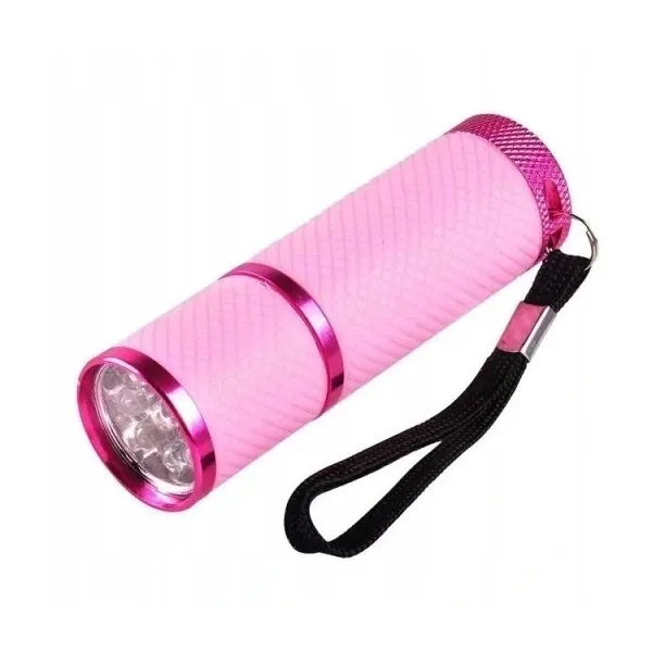 Lampa Mini Latarka Różowa UV/LED