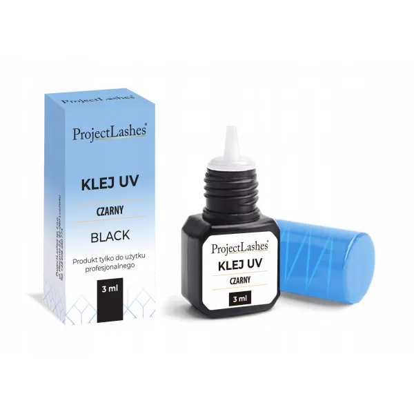 ProjectLashes Black UV - Klej do przedłużania rzęs metodą UV czarny