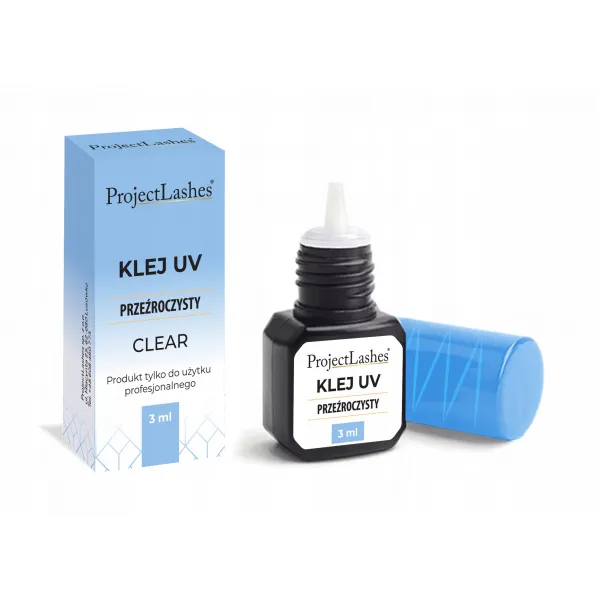 ProjectLashes Clear UV - Klej do przedłużania rzęs metodą UV przeźroczysty