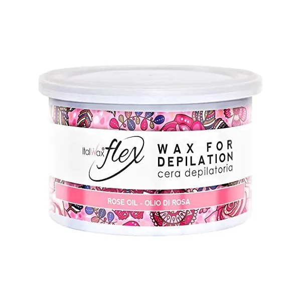 Italwax Flex Rose Oil wosk w puszce depilacj 400ml