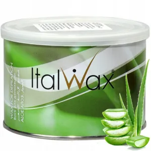 Italwax Natural Aloes Wosk Depilacja w puszce 400