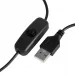 Glow Lampka UV/LED Snake Na Biurko Czarna