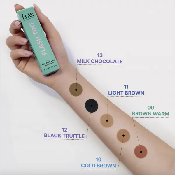 ELAN FLASH TINT 13 Farba do brwi Milk Chocolate