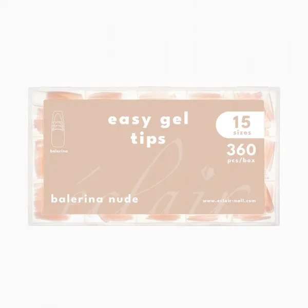 Eclair Easy gel tips BALERINA NUDE
