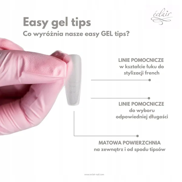 Eclair Easy gel tips BALERINA NUDE