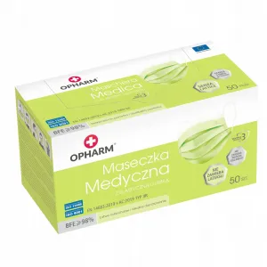 Opharm Maski Medyczne Limonka 50 szt