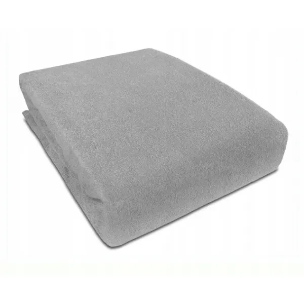 Prześcieradło FROTTE z gumką 70x190cm szare 1szt.