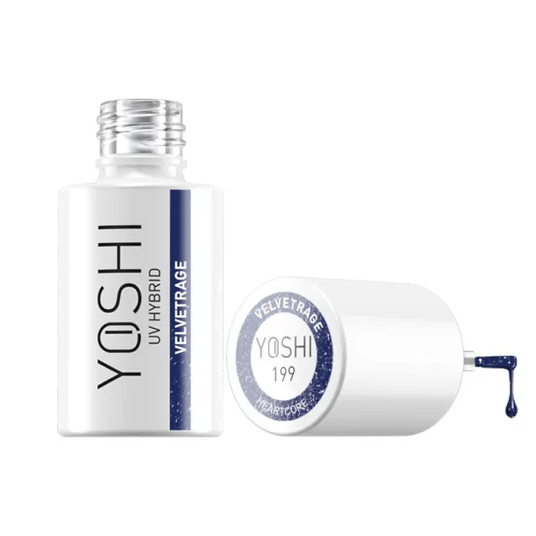 Yoshi Lakier Hybrydowy do paznokci UV Hybrid 199 Velvetrage Flash Cat Eye 6