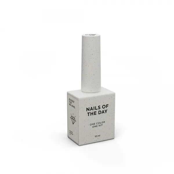 Top hybrydowy NAILSOFTHEDAY Glossy no wipe 10 ml