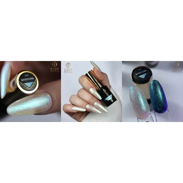 Boska Nails Lakier Hybrydowy Cosmic Glow 490 Marsylina 6 ml
