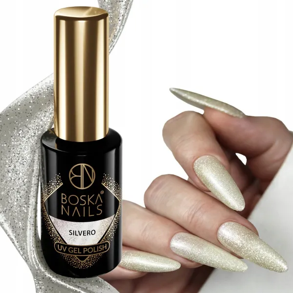 Boska Nails Lakier Hybrydowy Cosmic Glow 491 Silvero 6 ml