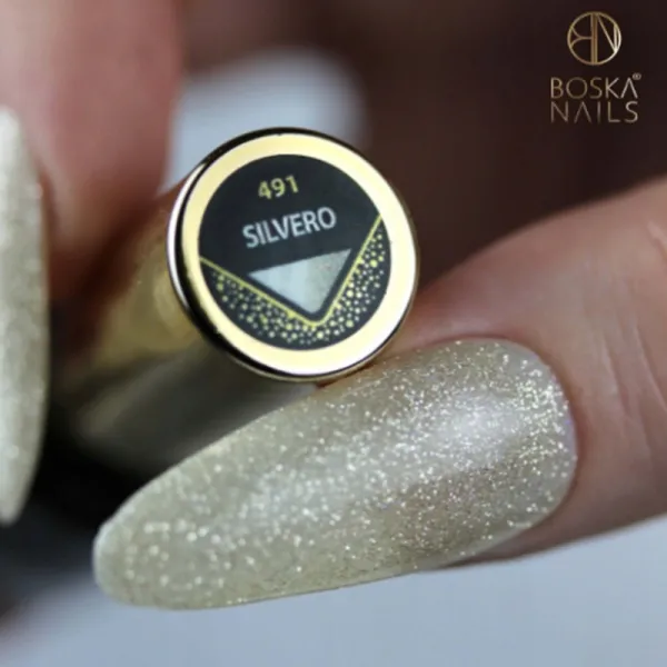 Boska Nails Lakier Hybrydowy Cosmic Glow 491 Silvero 6 ml