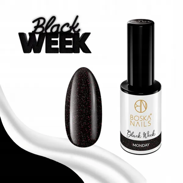 Boska Nails Lakier Hybrydowy Black Week 509 Monday 6 ml