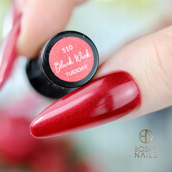 Boska Nails Lakier Hybrydowy Black Week 510 Tuesday 6 ml