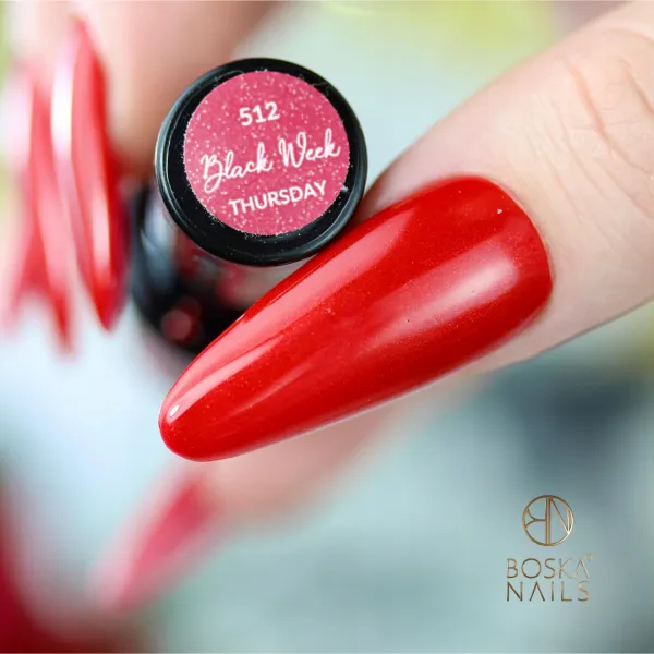 Boska Nails Lakier Hybrydowy Black Week 512 Thursday 6 ml