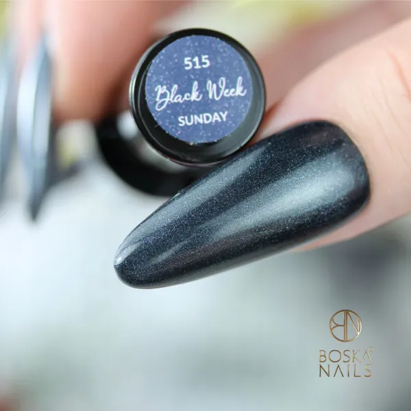 Boska Nails Lakier Hybrydowy Black Week 515 Sunday 6 ml