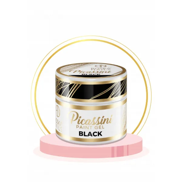 Boska Nails Żel Do Zdobień Picassini Paint Gel Black 5 ml