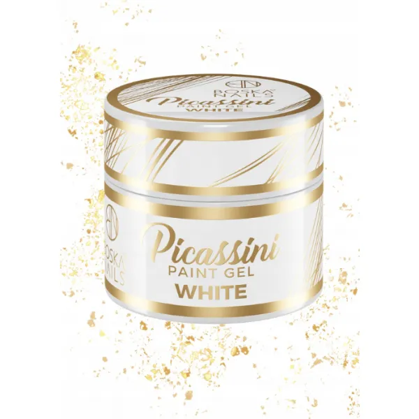 Boska Nails Żel Do Zdobień Picassini Paint Gel White 5 ml