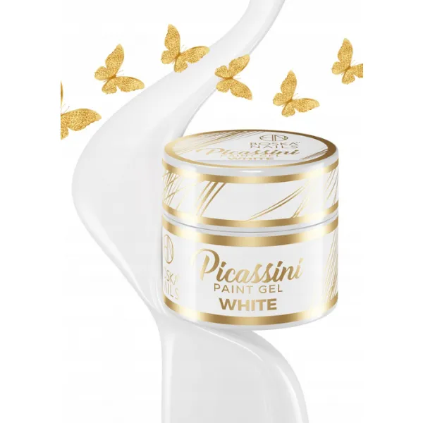 Boska Nails Żel Do Zdobień Picassini Paint Gel White 5 ml