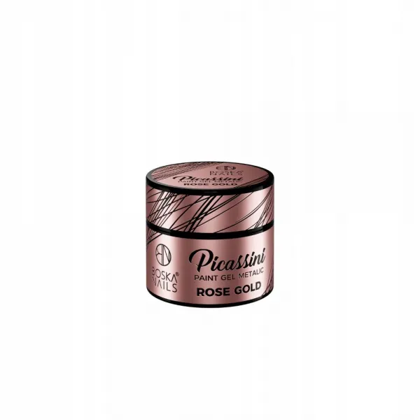 Boska Nails Żel Do Zdobień Picassini Paint Rose Gold 5 ml