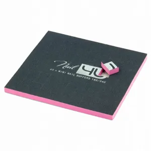 Blok polerski Nail4U Smart Mini 180/240 czarno-różowy