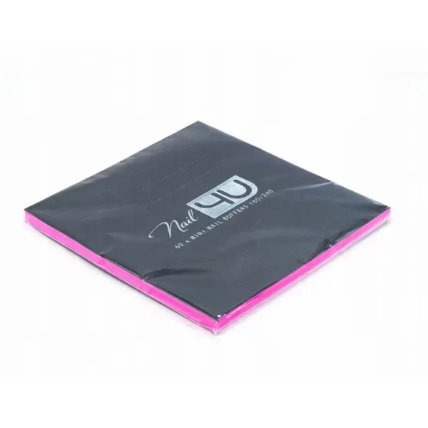 Blok polerski Nail4U Smart Mini 180/240 czarno-różowy