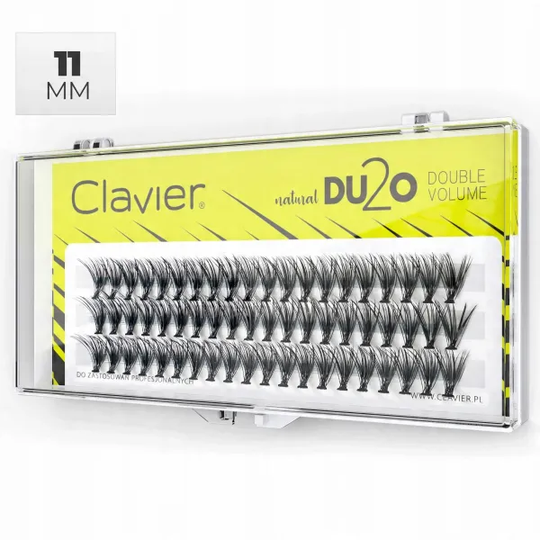 Clavier DU2O Double Volume kępki rzęs 11mm