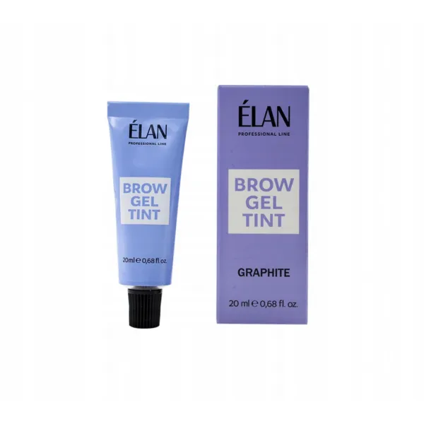 Elan Brow Gel Tint Farba Żelowa Do Brwi Graphite 20 ml