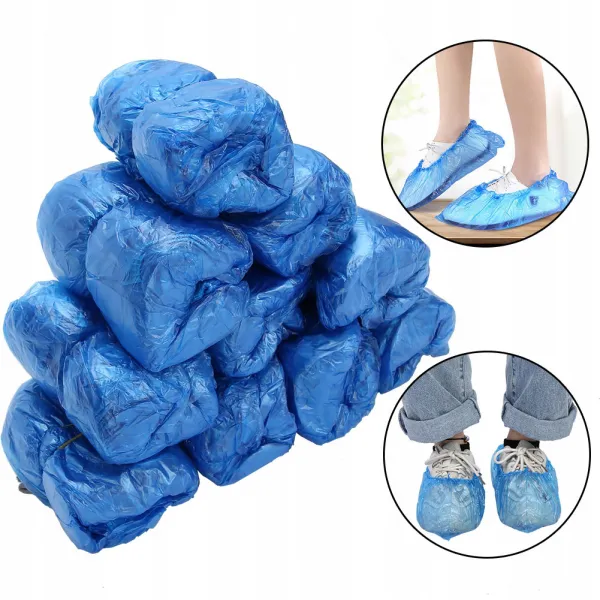 OCHRANIACZE NA BUTY FOLIOWE NIEBIESKIE 100 SZT