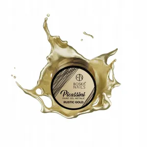 Metaliczny Złoty Żel do zdobień Metalic Paint Rustic Gold Boska Nails 5ml