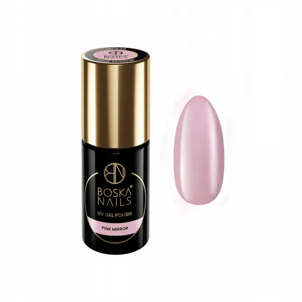 Lakier hybrydowy półtransparentny no 538 Pink Mirror Boska Nails 6 ml