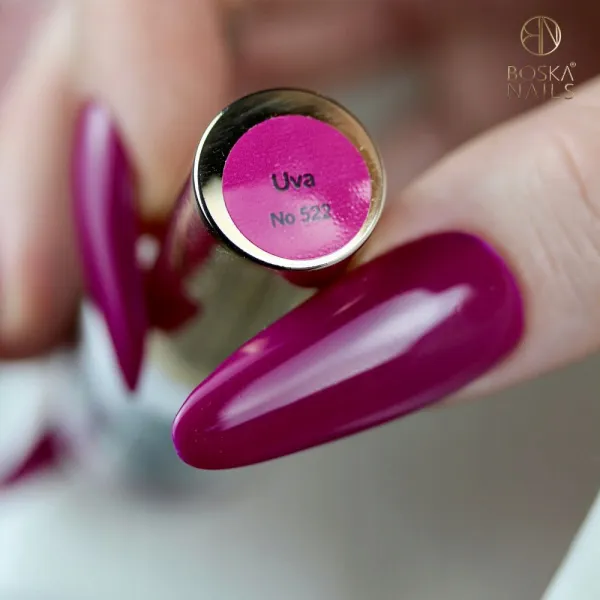Wiśniowy Lakier hybrydowy Dreamland no 522 Uva Boska Nails 6 ml