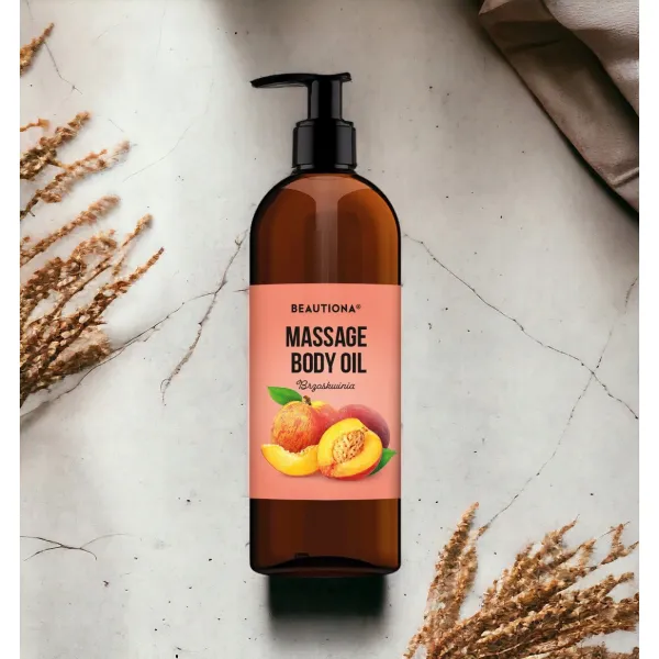 OLIWKA OLEJEK DO MASAŻU CIAŁA TWARZY BRZOSKWINIA 500 ML BEAUTIONA