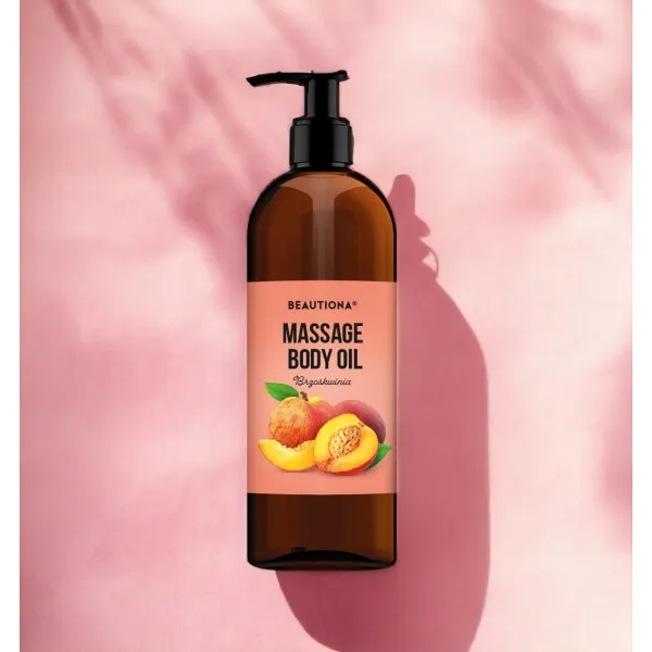 OLIWKA OLEJEK DO MASAŻU CIAŁA TWARZY BRZOSKWINIA 500 ML BEAUTIONA
