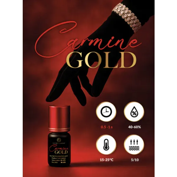 Klej do rzęs SECRET LASHES SL Carmine Gold 5g
