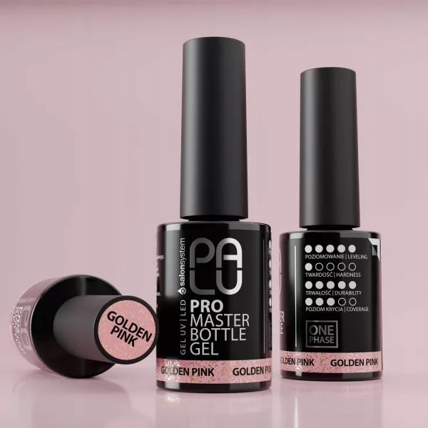 PALU ŻEL W BUTELCE PRO MASTER BOTTLE GEL - GOLDEN PINK 11G