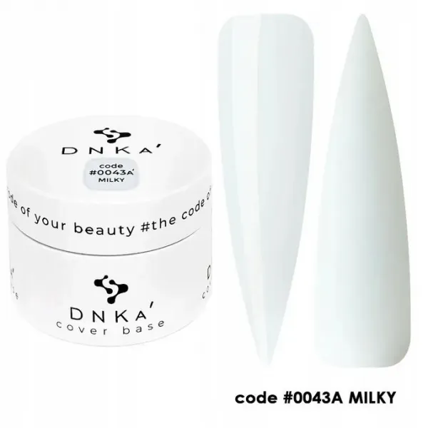 Dnka' Rubber Cover Base Baza Code #0043a' Milky 30 ml