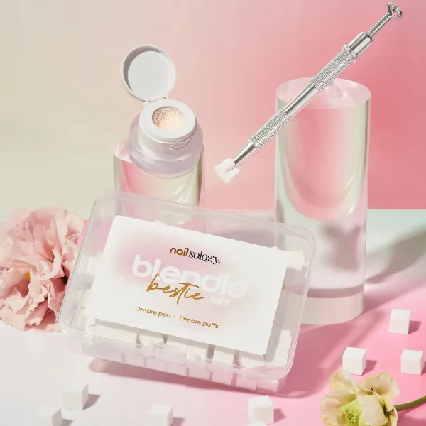 Zestaw do Ombre Bestie Set Baby Boomer Ombre Chwytak + 100 Szt. Mini Gąbek