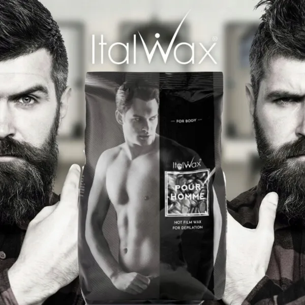 ItalWax Depilacja wosk twardy Pour Homme idealny dla mężczyzn 500g