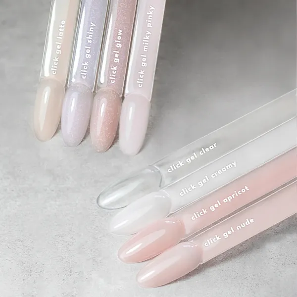 Eclair CLICK Gel PORCELAIN 14ml - żel do paznokci w butelce