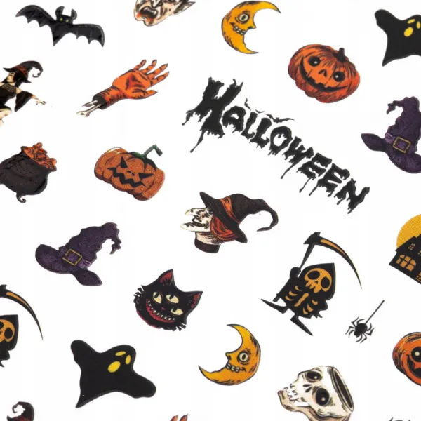 NAKLEJKI DO PAZNOKCI SAMOPRZYLEPNE HALLOWEEN MS-C207