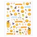 Halloween Naklejki Do Paznokci Cienkie Samoprzylepne - Dynie Duchy