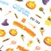 Halloween Naklejki Do Paznokci Cienkie Samoprzylepne - Dynie Duchy