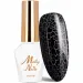 Lakier Hybrydowy do Paznokci MOLLYNAILS 8g Crackle Gel Black Nr158