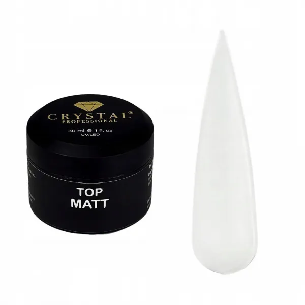 Top Matt 15ml CRYSTAL PROFESSIONAL No Wipe Top hybrydowy